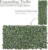 CHRISTOW Expanding Artificial Ivy Leaf Trellis 1m x 2m Garden Screen view 4