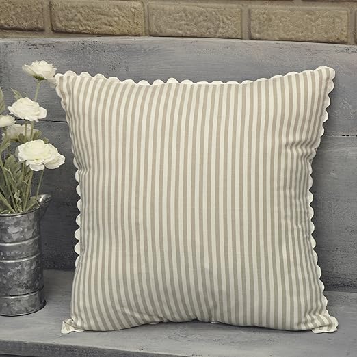 Amazon Com Piper Classics Farmhouse Ticking Stripe Taupe Throw