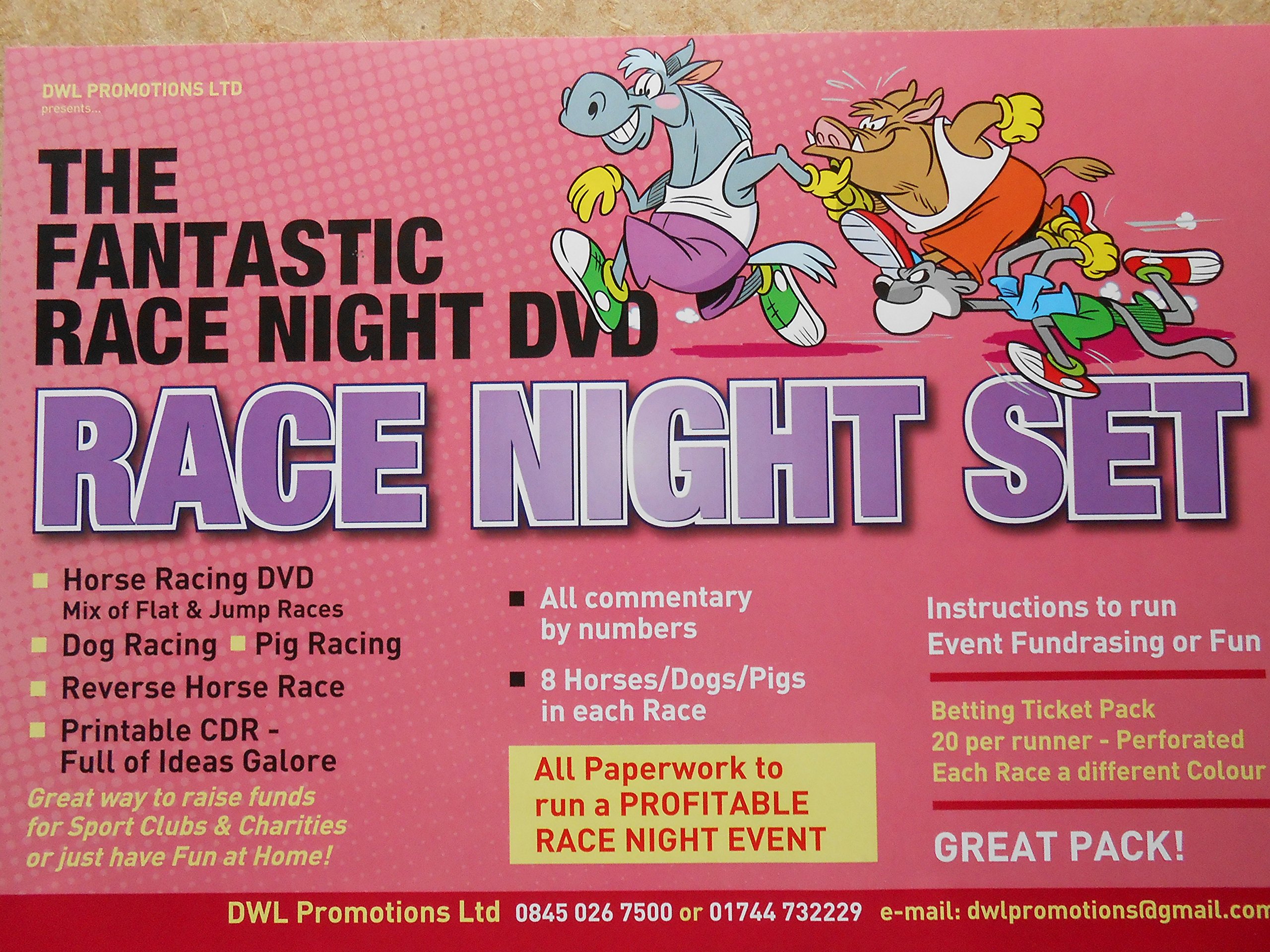 THE FANTASTIC RACE NIGHT DVD SET FOR FUNDRAISING OR HOUSE PARTY EVENTS-GREAT PACK