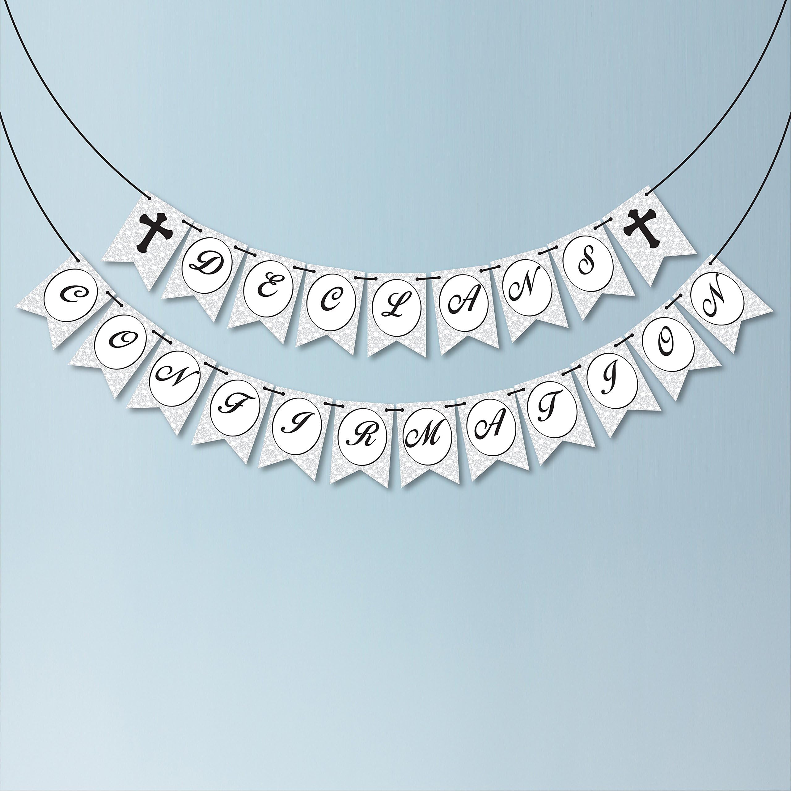 Personalised confirmation banner. Personalized confirmation bunting. Confirmation decoration.