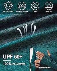 Mens UPF 50+ Fishing Swim Shirt - Long Sleeve Sun