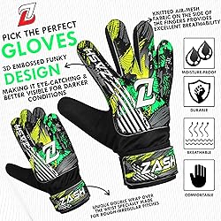 ZASH Soccer Goalie Gloves Youth Goalkeeper Gloves