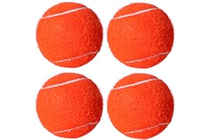 HPWFHPLF Tennis Balls, 4 Pack Advanced Training & Practice Tennis Balls for Beginners, High Visibility Pet Dog Playing Balls