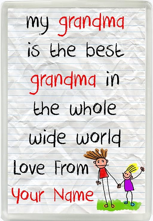 Mi abuela es la mejor abuela en el mundo amor de personalizada ...