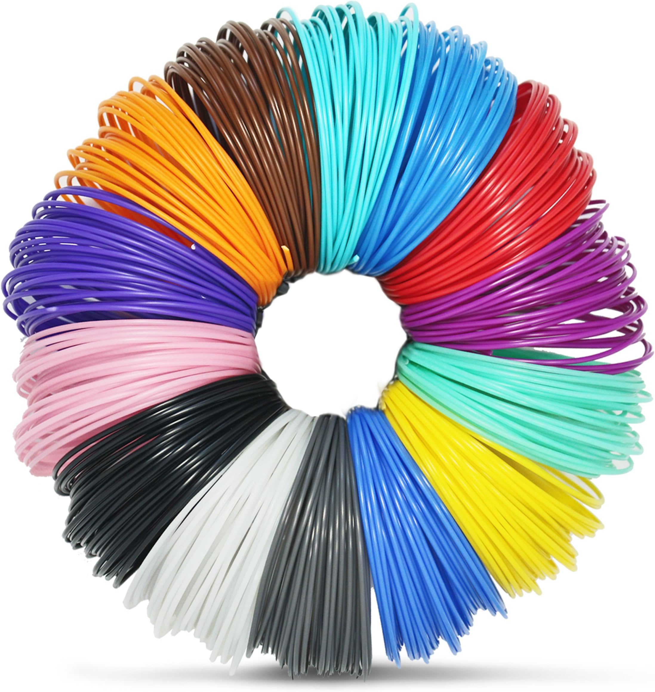 3D Pen Filament Refills - 14 vibrant colors including 4 glow-in-the-dark and FREE Stencils eBook - 1.75mm ABS filament - 280 Linear Feet Must have for anyone who owns a 3D printer pen!