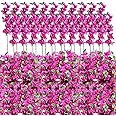 Yuxung 60 Pcs Artificial Faux Bougainvillea Fake Flower Silk Bougainvillea Branches UV Resistant Outdoor Indoor Decoration for Wedding Home Centerpieces Outside Decor (Rose Purple)
