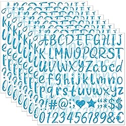648 PCS Letter Stickers Glitter Alphabet Stickers