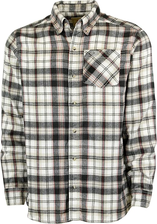 Amazon Com Mossy Oak Flannel Shirt For Men Buffalo Plaid Long