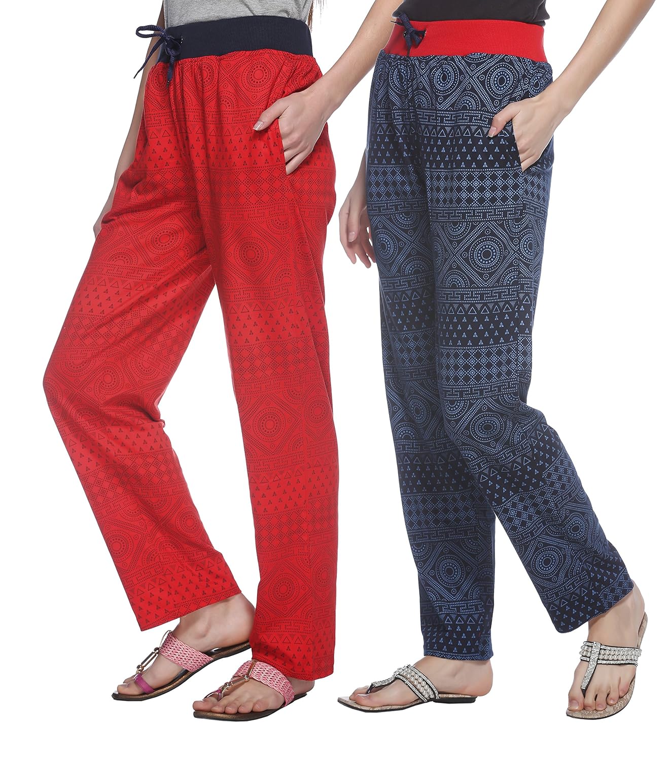 shaun women's cotton track pants (pack of 2)