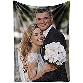 Ships Next Day, Custom Blanket with Picture - Printed in USA, Personalized Photo Blanket (Fleece – 50x60)