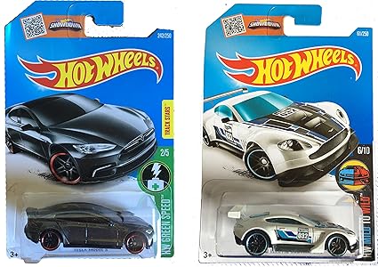 Amazoncom Hot Wheels Hw Exotics Tesla Model S Grey