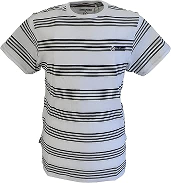 Lambretta Retro White Striped T Shirt Xx Large Amazon Co Uk Clothing