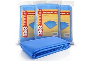 Ever Ready First Aid Sterile Burn Sheet Blanket – 60”x 90” (3 Count)