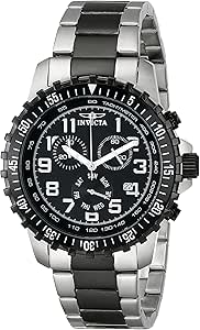 Invicta Men's 1326 Invicta II Chronograph Black Dial Two-Tone Stainless Steel Watch