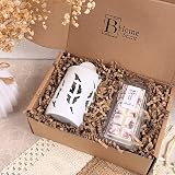 bhomescent Luxury Wax Melt Gift Set 3 Snap Bars Ceramic Burner Gift Box view 2