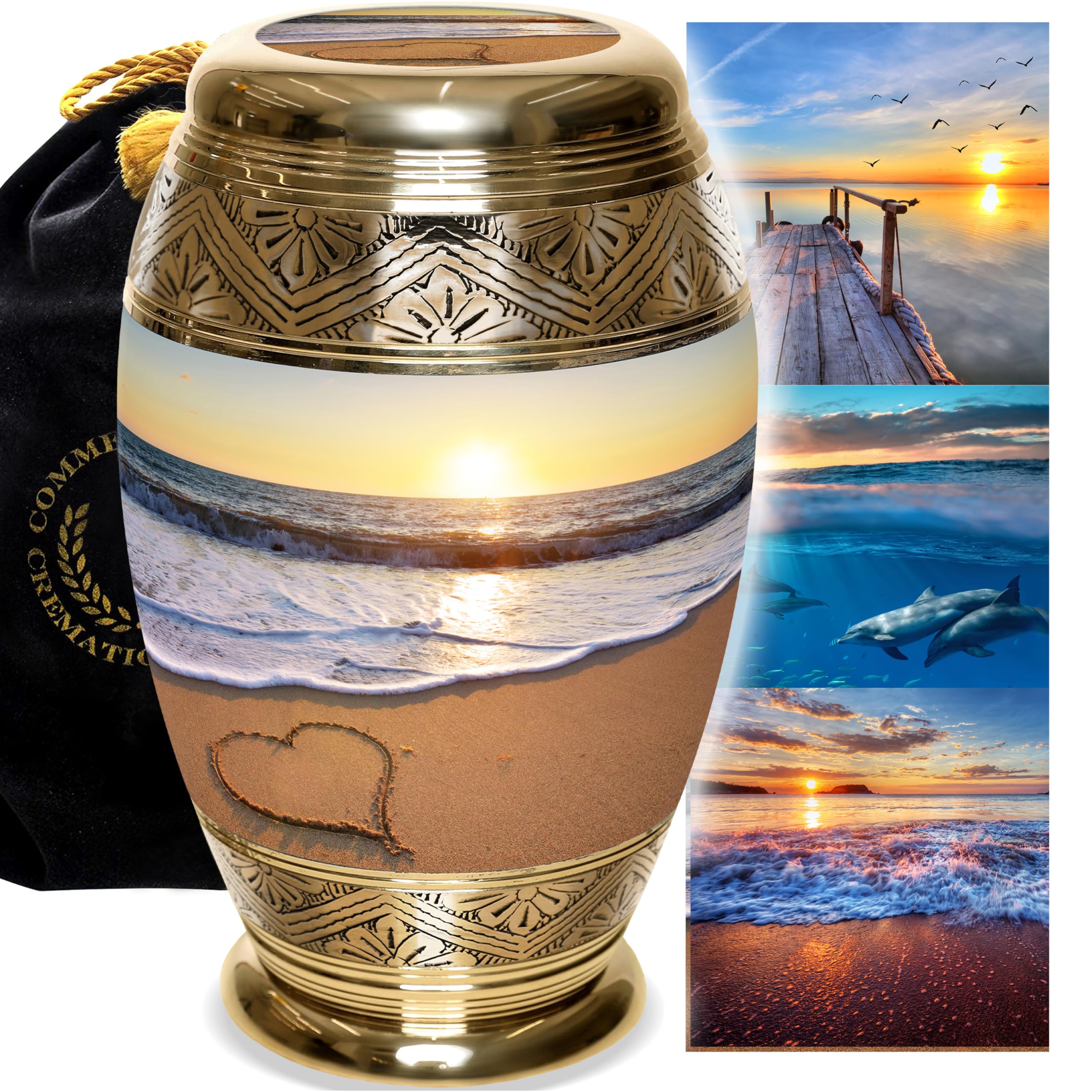 Endless Summer Decorative Urns for Human Ashes Adult - Cremation Urns for Adult Ashes and Cremation Urn for Ashes Adult Large