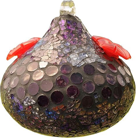 Amazon Com Bird Brain Shimmer Circles Mosaic Hummingbird Feeder
