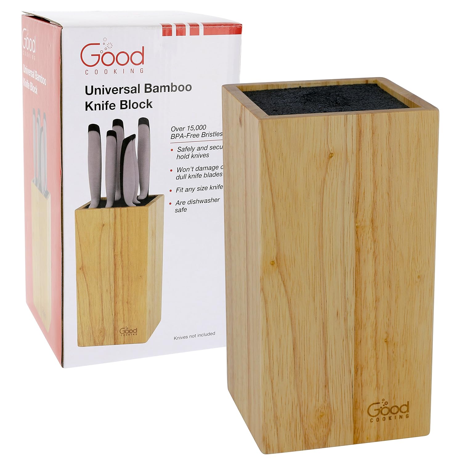 Buy Universal Knife Block Kapoosh Bamboo Knife Block with Dishwasher