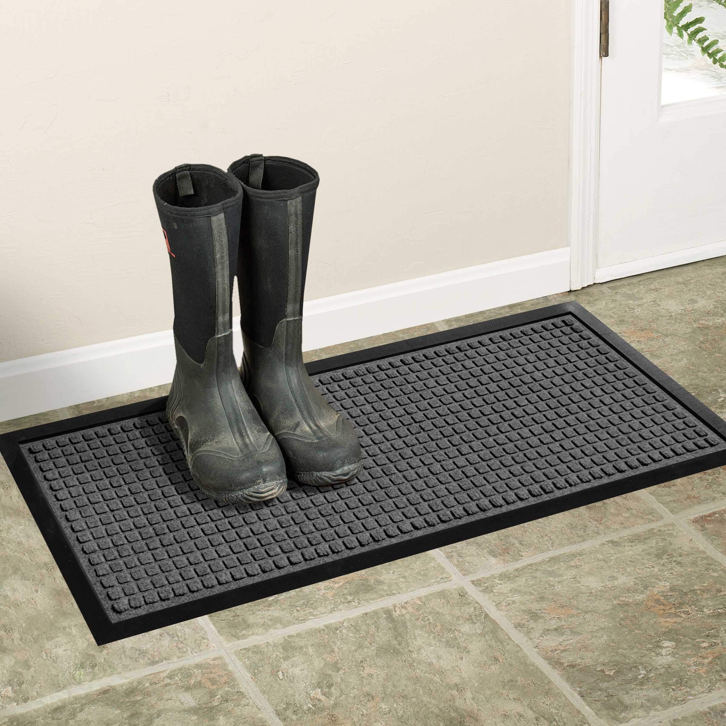 Hudson Exchange 4004 Waterhog Classic Boot Tray Mat, 34" L x 15" W, 3/8" Thick, 675595494406 eBay