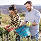 Bramble 2 Pack 10 Litre Collapsible Silicone Bucket Blue Grey Portable view 2