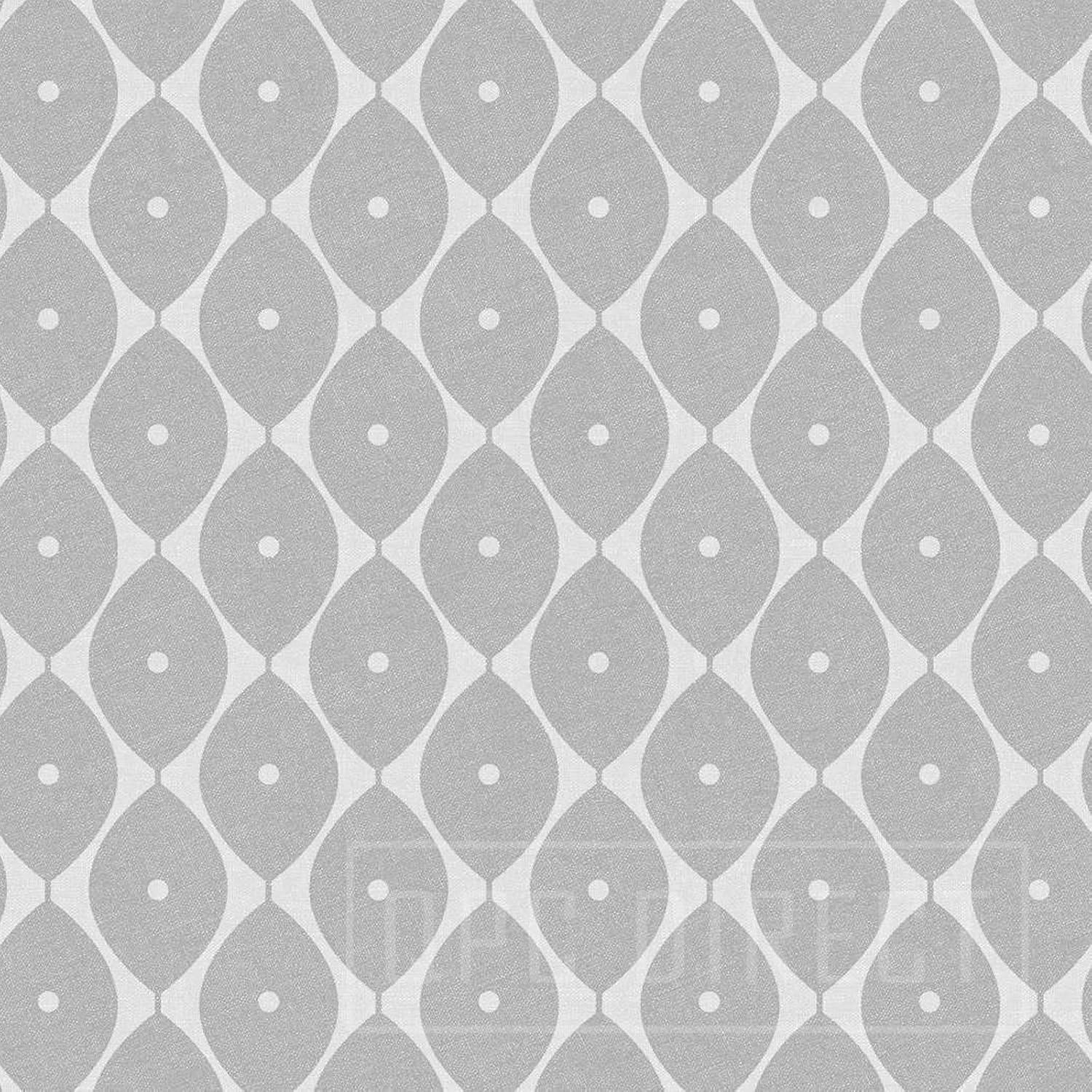 QPC Direct Abstract LEAF Print PVC Oilcloth Table Cover Vinyl Tablecloth 2 Metres (Silver Grey), 78.7 x 55.1 inch (Rectangular)