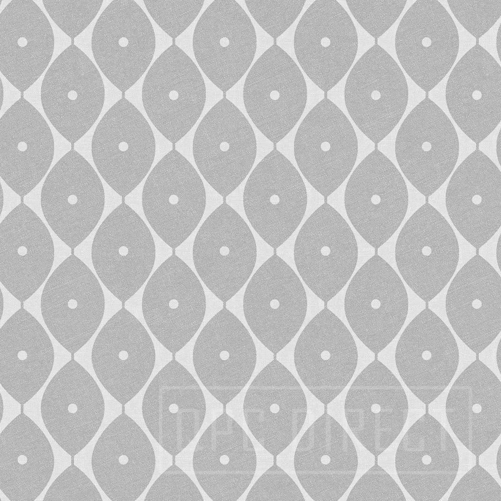 QPC Direct Abstract LEAF Print PVC Oilcloth Table Cover Vinyl Tablecloth 2 Metres (Silver Grey)