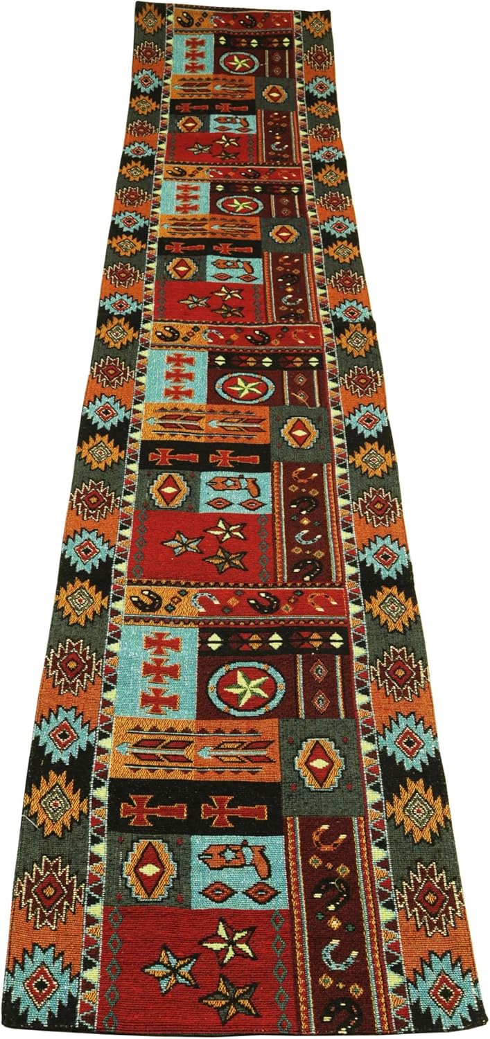 Best table runner jacquard black