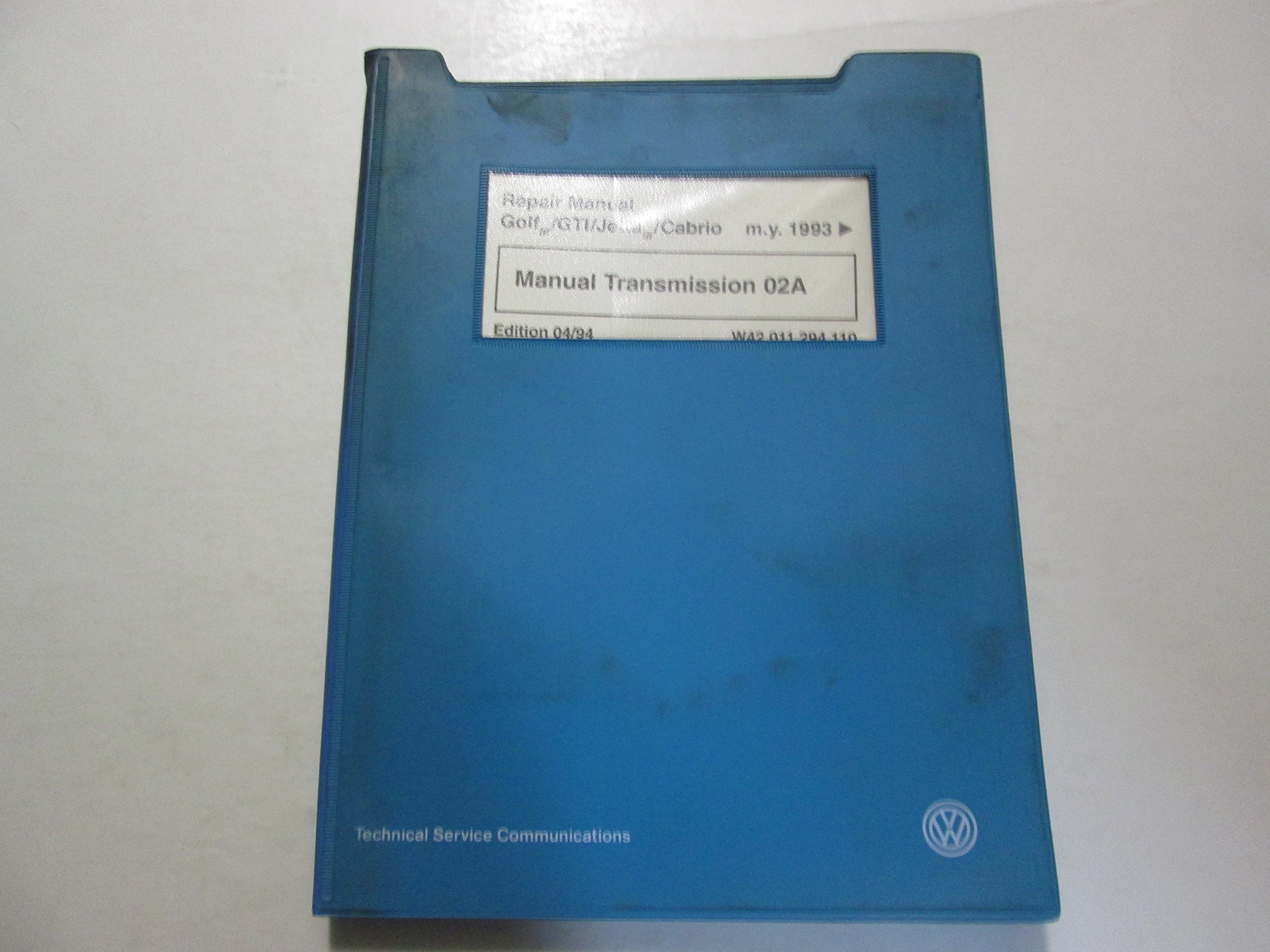 1993 97 VW Golf GTI Jetta Manual Transmission 02A Repair Manual WATER  DAMAGED*** Paperback – 1994
