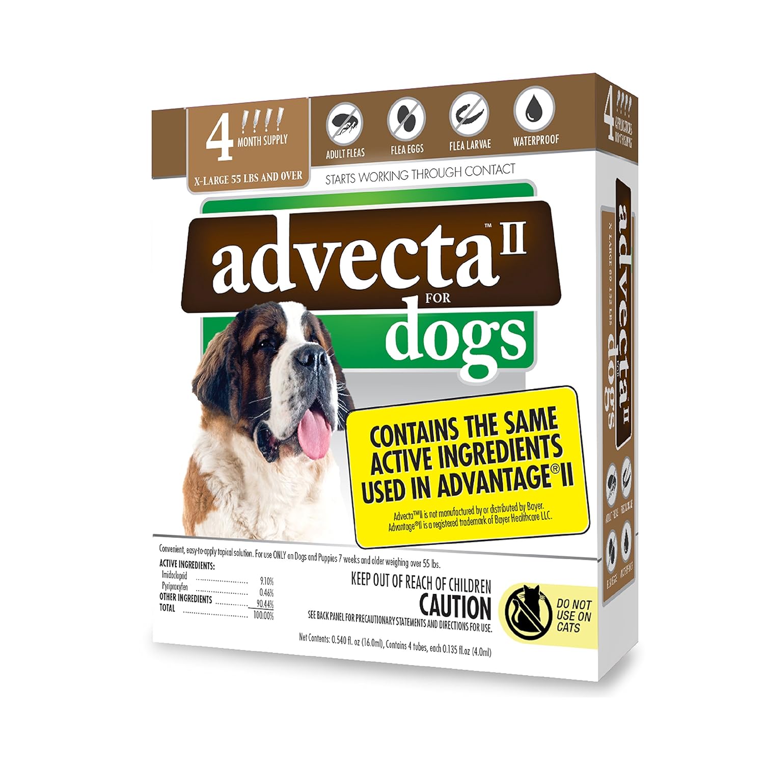 Amazoncom Advecta II Flea Treatment Flea And Lice Prevention