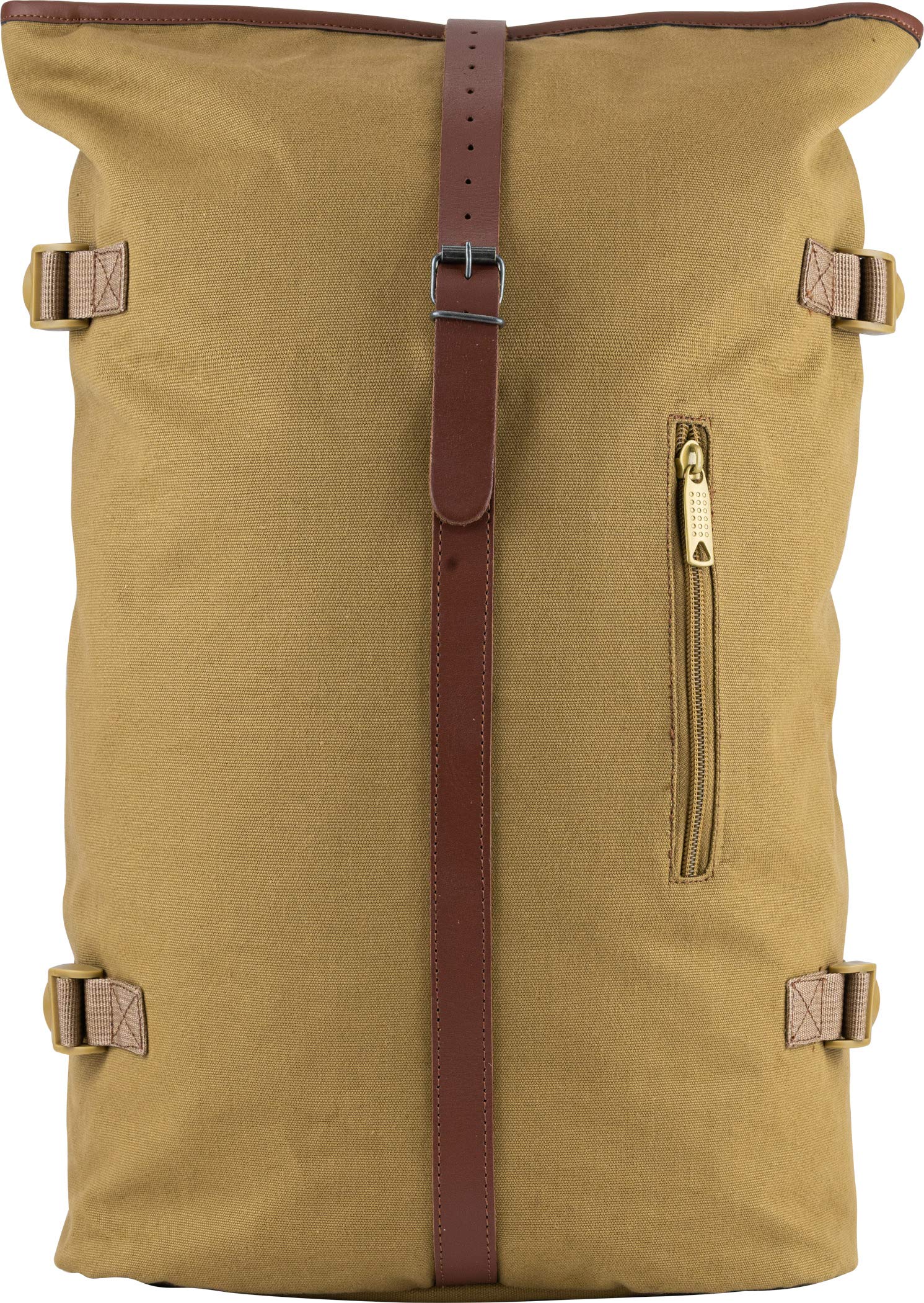 JACK PYKE Heavy Cotton Canvas Fold Top Rucksack Fawn