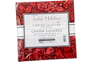 Lunn Studios Artisan Batiks Joyful Holidays 42 5-inch Squares Charm Pack Robert Kaufman CHS-1230-42