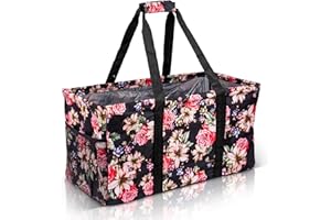 Lucazzi Extra Large Utility Tote Bag - Oversized Collapsible Pool Beach Canvas Basket