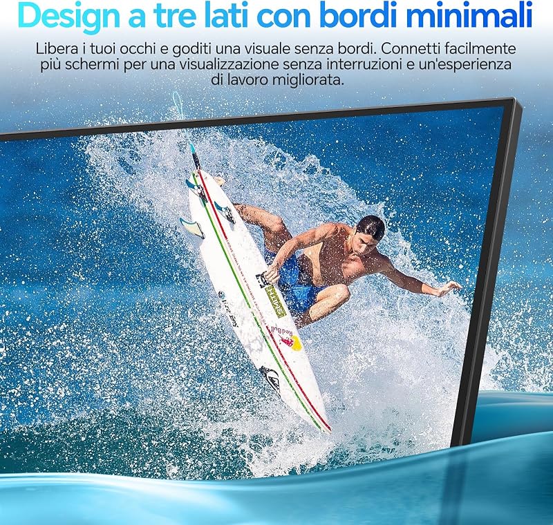 Monitor Ufficio 24 Pollici VA FHD 100Hz Eye Care Schermo E2412F