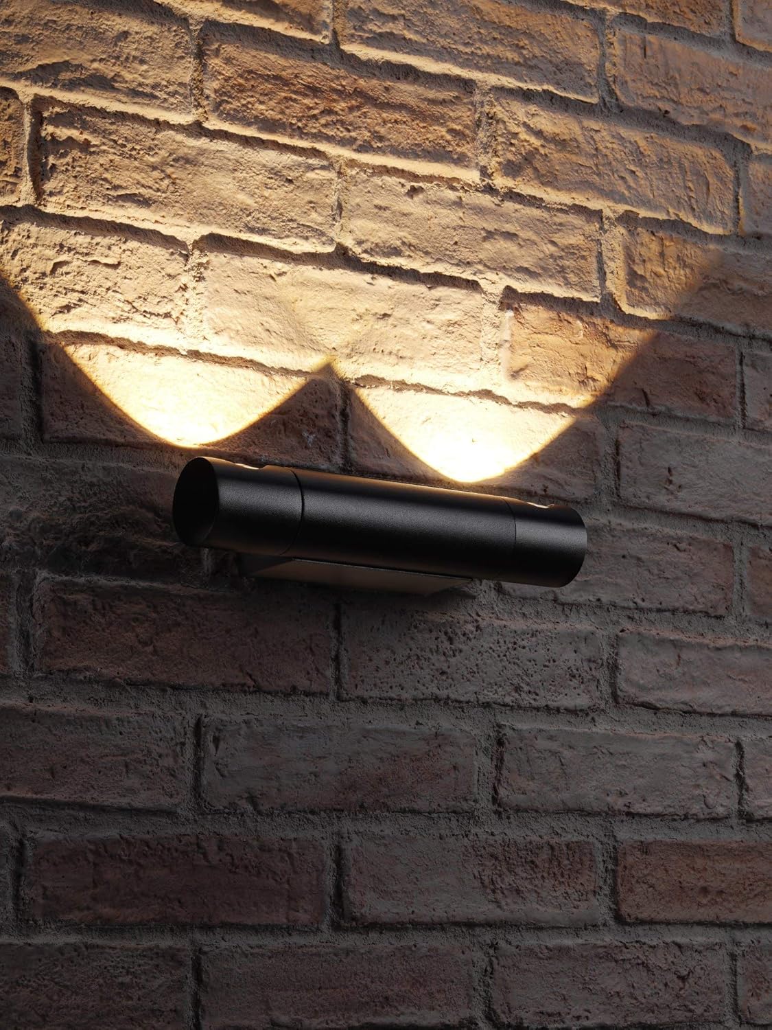 Auraglow Black Integrated LED Indoor Outdoor Rotatable Swivel Up & Down Wall Light, IP54, Warm White for Home Porch Garage or Garden - Image 4