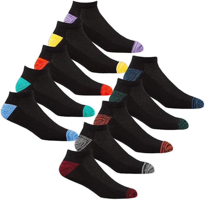 10 Pairs Mens Insert Trainer Socks Ankle Low Cut Sports Contrast Toe and Heel Size 611 UK 10 Pairs Mens Insert Trainer Socks Ankle Low Cut Sports Contrast Toe and Heel Size 611 UK