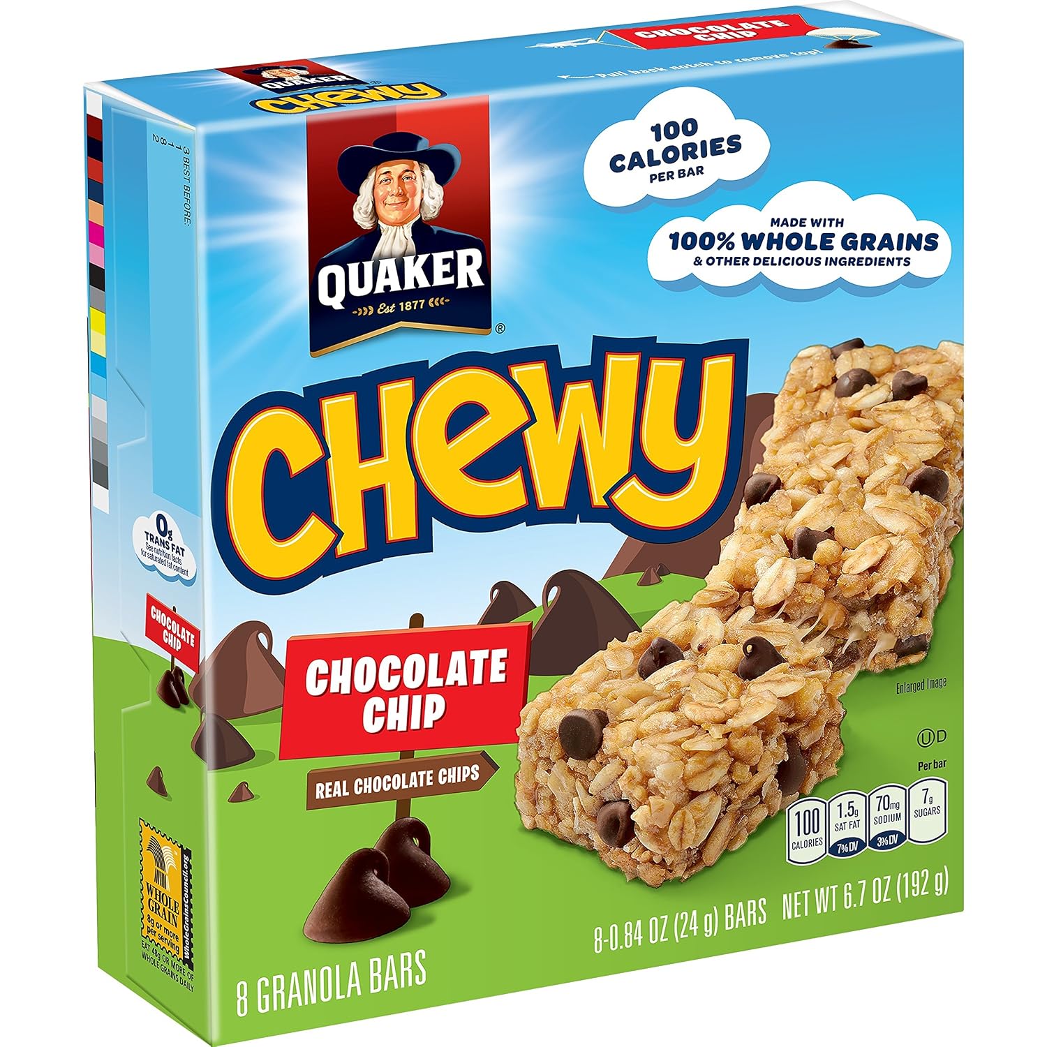 Performance Food Group chewy granola bar choco chip 8 qua31182 (030000311820)