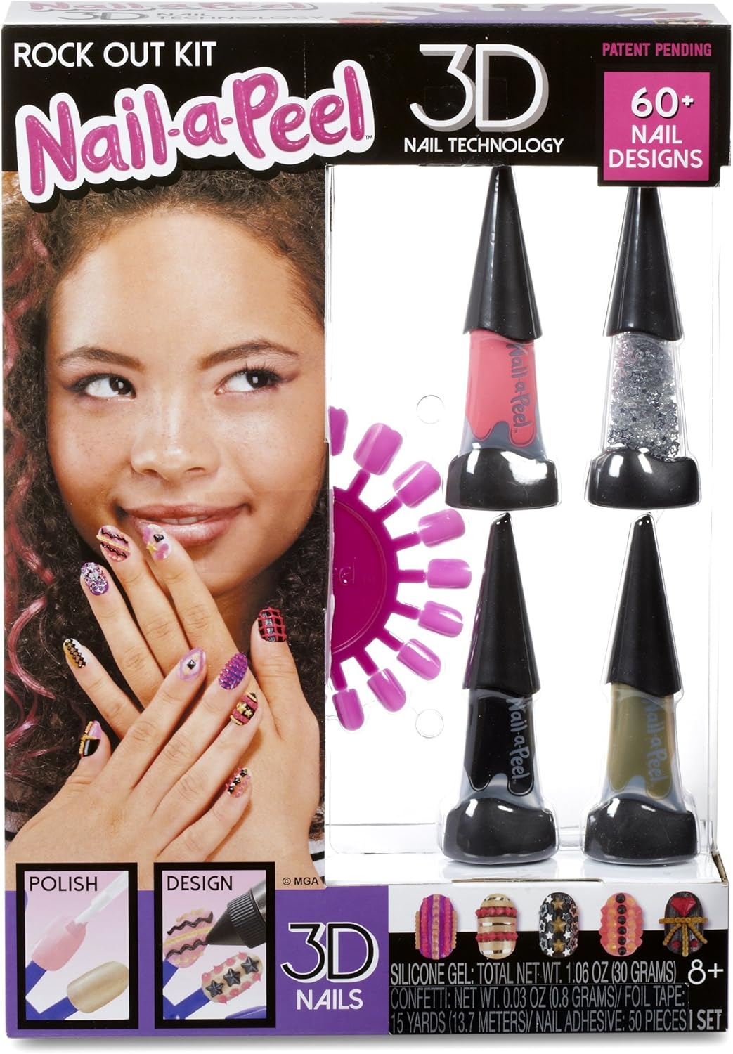 Nail-a-Peel Theme Kits, Girly, Rock Out, Small
