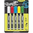 Sharpie Chalk Markers, Wet Erase Markers, Assorted Colors, 5 Count