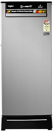 Whirlpool 200 L 4 Star Direct Cool Single Door Refrigerator(215 VITAMAGIC PRO ROY 4S, Alpha Steel, Base Stand with Drawer)