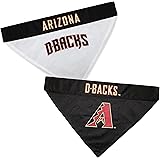 Pets First DMB-3217-L-XL MLB Arizona Diamondbacks Reversible Pet Bandana, Large/X-Large, MLB Team Color