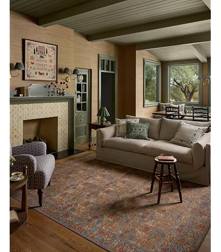 Amazon.com: Loloi Rifle Paper Co Edinburgh Cinnamon / Multi 18