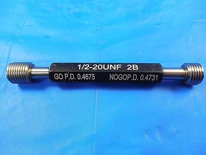 New 1 2 Unf 2b Thread Plug Gage 5 Go No Go P D S 4675 4731 Tooling Amazon Com Industrial Scientific