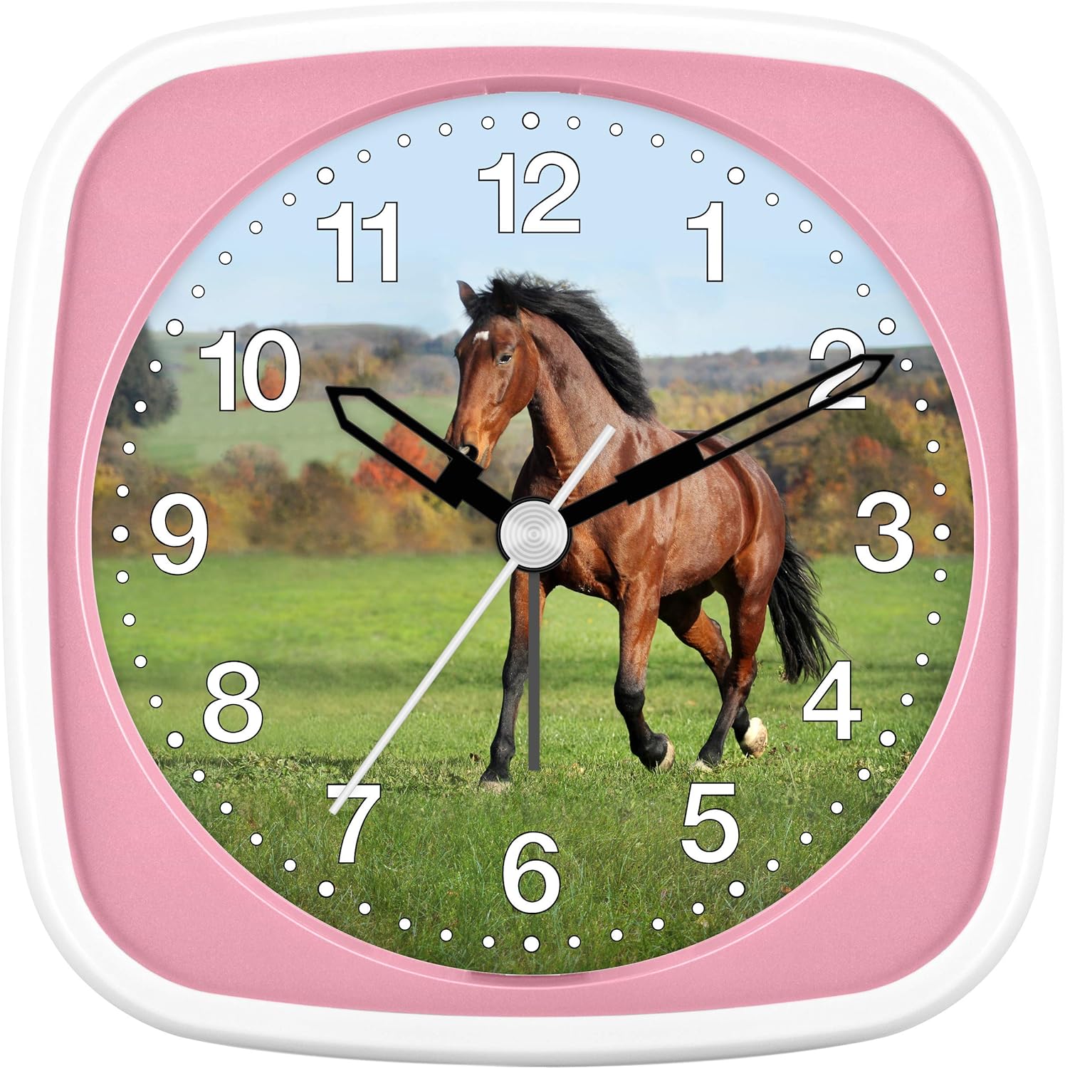 Eurotime Kids Alarm Clock Horse Design Plastic Housing and Plastic