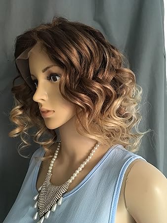 Amazon Com Wigstide Hot Sale Mixed Color Bob Hairstyle Wavy 100