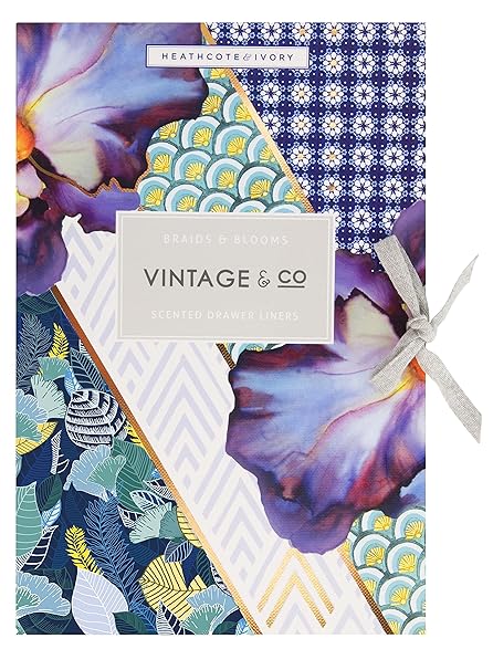 Vintage Teas Braids And Blooms Sheet Drawer Liners Multi Color