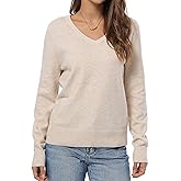 QUALFORT Women’s Lightweight Sweater Pullover Knit Long Sleeve for Layering Soft Casual Basic Top