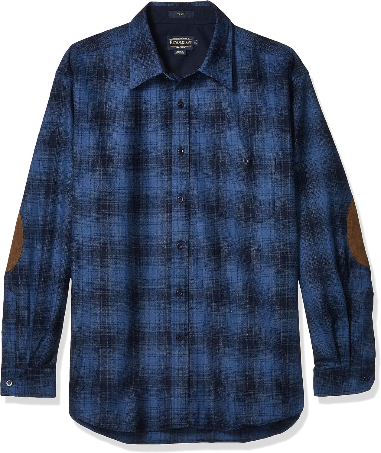 Pendleton Woolen Mills Men's Size Long Sleeve Button Front Tall Trail