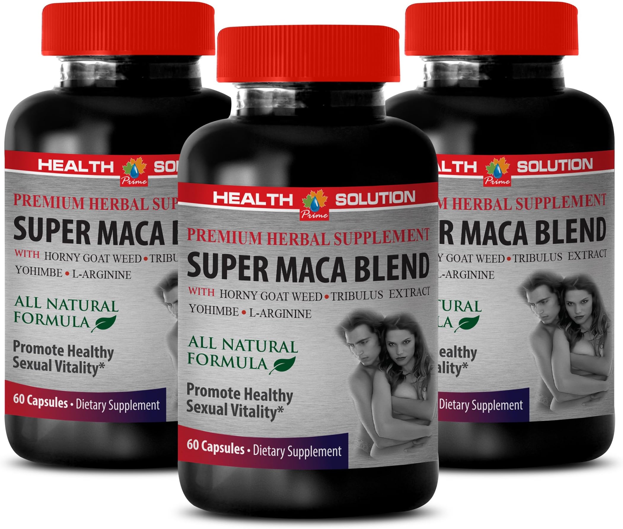 men sexuality supplements - SUPER MACA BLEND - PROMOTE HEALTHY SEXUAL VITALITY - l-arginine and yohimbine - yohimbe bark - tongkat ali for men - tongkat ali for men 400mg - 3 Bottles 180 Capsules