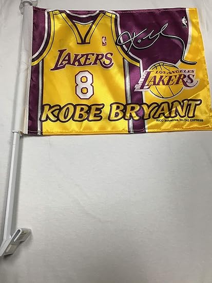 Amazon Com Rico Kobe Bryant 8 Los Angeles Lakers Car Flag
