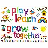 Classroom Banner Poster, 2 PCS Colorful Bulletin